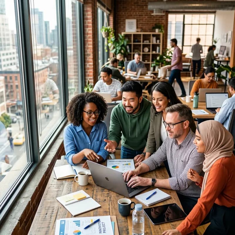 Startup Teamwork and Coworking Collaboration - Spidits.com Asset