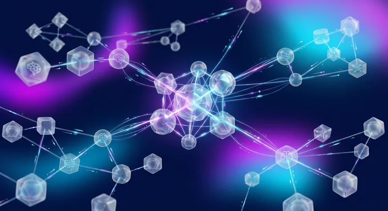 Game-clip AI startup General Intuition in talks to raise $300M at $2B valuation | Neural Network Connection Nodes and Data Flows Game-clip AI startup General Intuition in talks to raise $300M at $2B valuation - Intelligent neural network connection nodes representing machine learning connections, deep learning structures, and high-speed data flow.