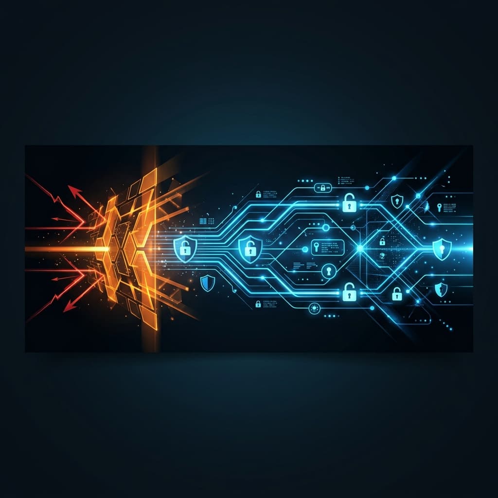 Every fusion startup that has raised over $100M | Cybersecurity, Cryptography, and Secure Network Defense Every fusion startup that has raised over $100M - Abstract cybersecurity banner showing glowing lock icons, safe digital paths, and defensive firewalls.