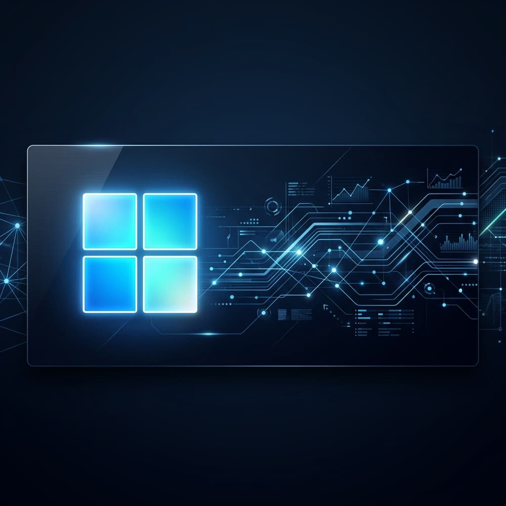Microsoft discovers new lightweight backdoor that steals cryptocurrency | Microsoft Azure - Enterprise Cloud and AI Infrastructure Microsoft discovers new lightweight backdoor that steals cryptocurrency - Glowing Microsoft four-square logo with abstract corporate network links and data graphs.