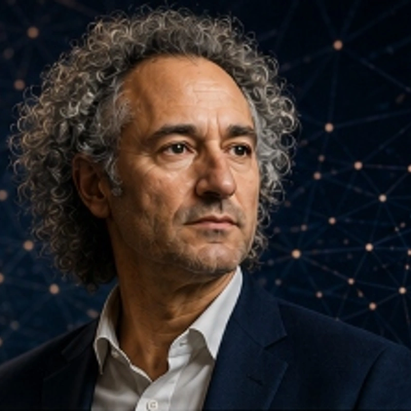 Representation of Palantir leadership under CEO Alex Karp.