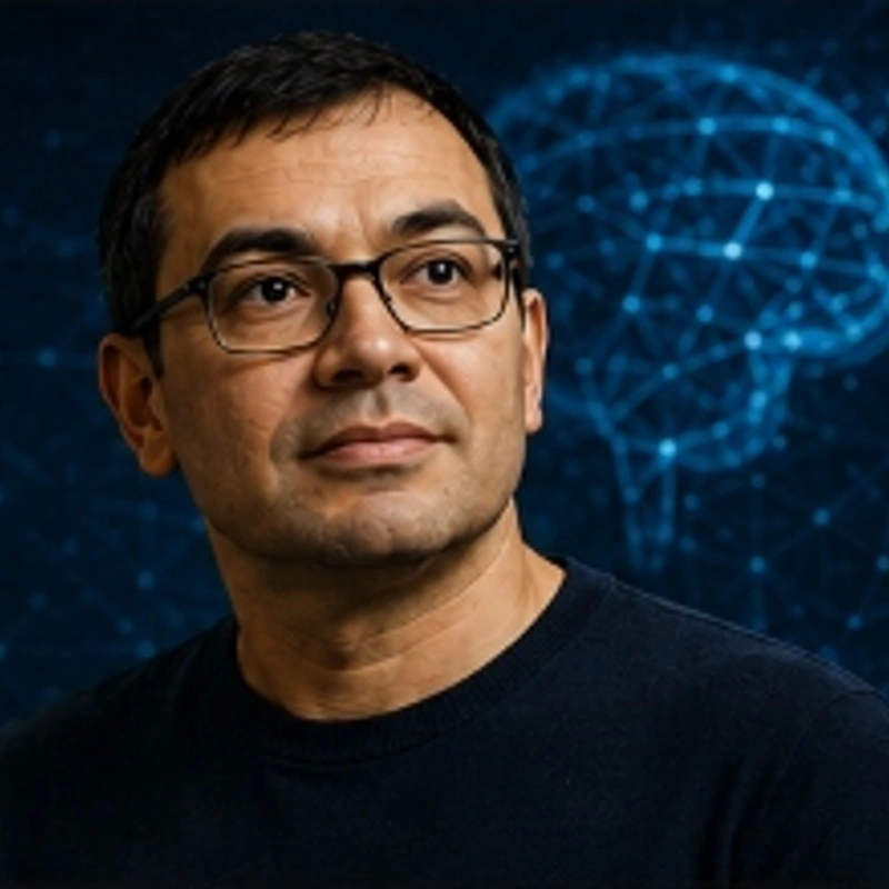 Representation of DeepMind leadership under CEO Demis Hassabis.